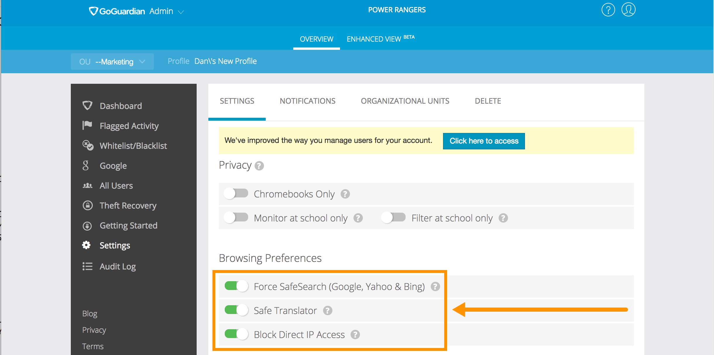 Initial Setup III: Configure GoGuardian Admin – GoGuardian For ...